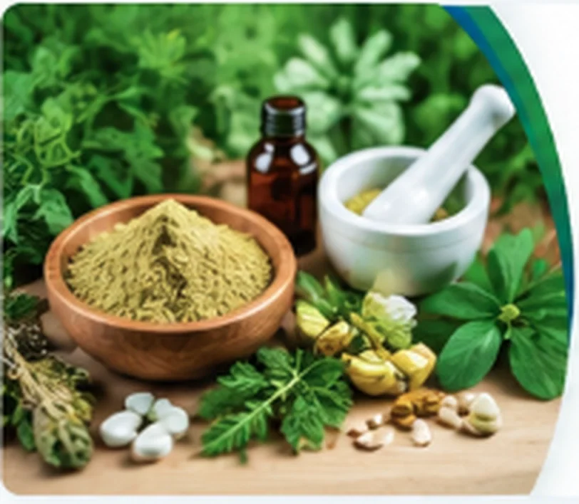 Herbal and Ayurvedic natural healthcare ingredients and traditional formulations